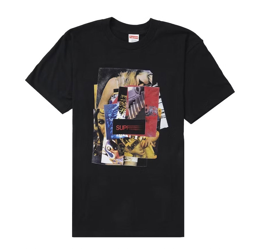 SUPREME STACK TEE BLACK