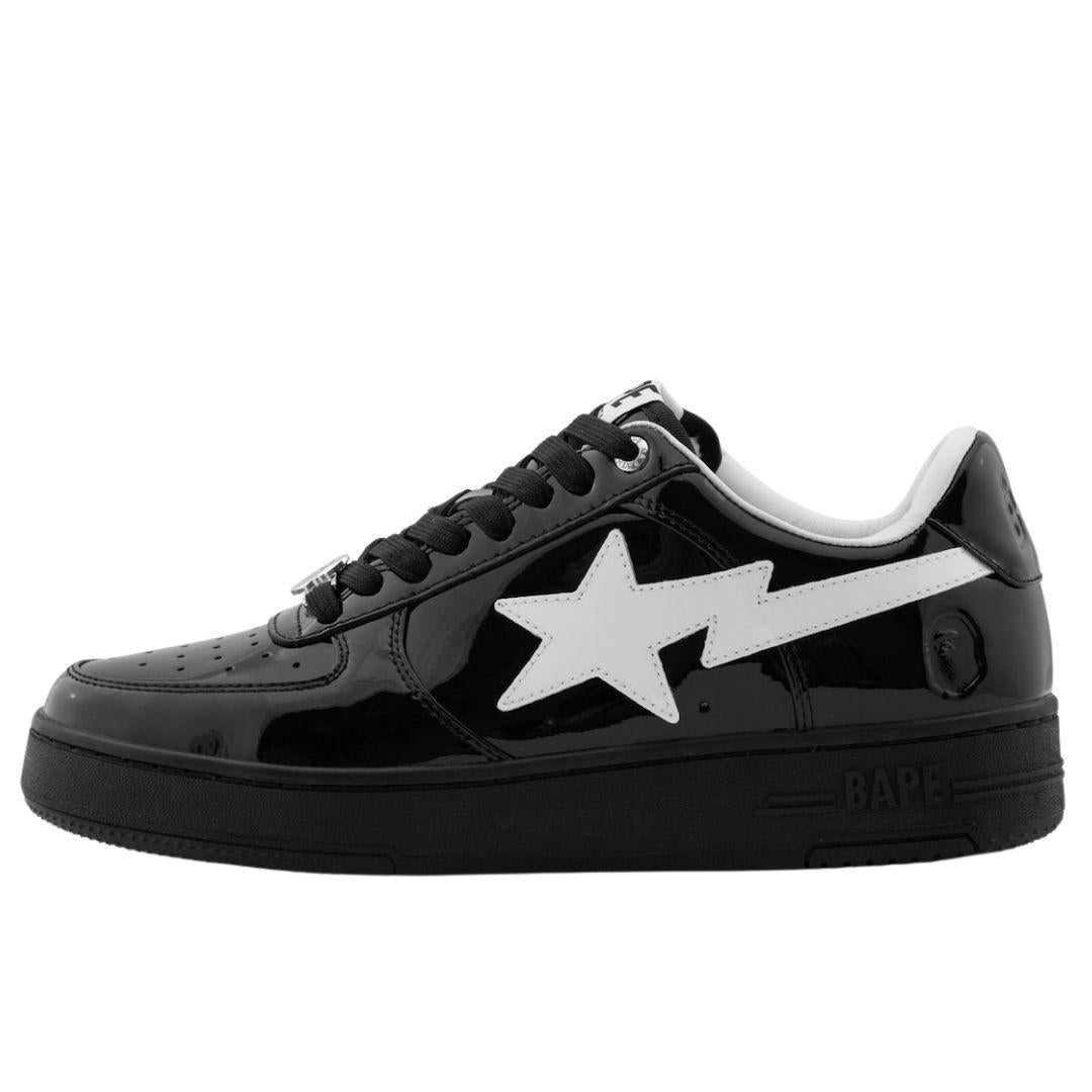 A BATHING APE BAPESTA #2 BLACK PATENT