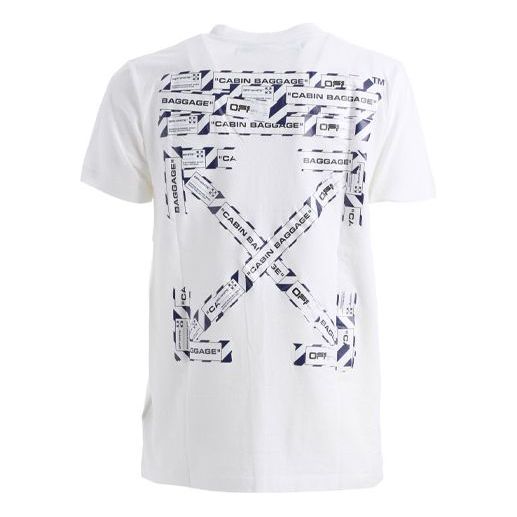 Off-White SS21 Logo Alphabet Printing Round Neck Short Sleeve Ordinary Version White OMAA027S201850030188