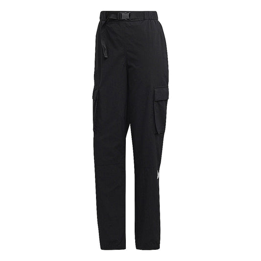 (WMNS) adidas Cargo Pants Asia Sizing 'Black' HM2906