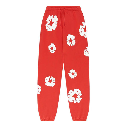 Denim Tears Cotton Wreath Sweatpants 'Red White' 401-300-30