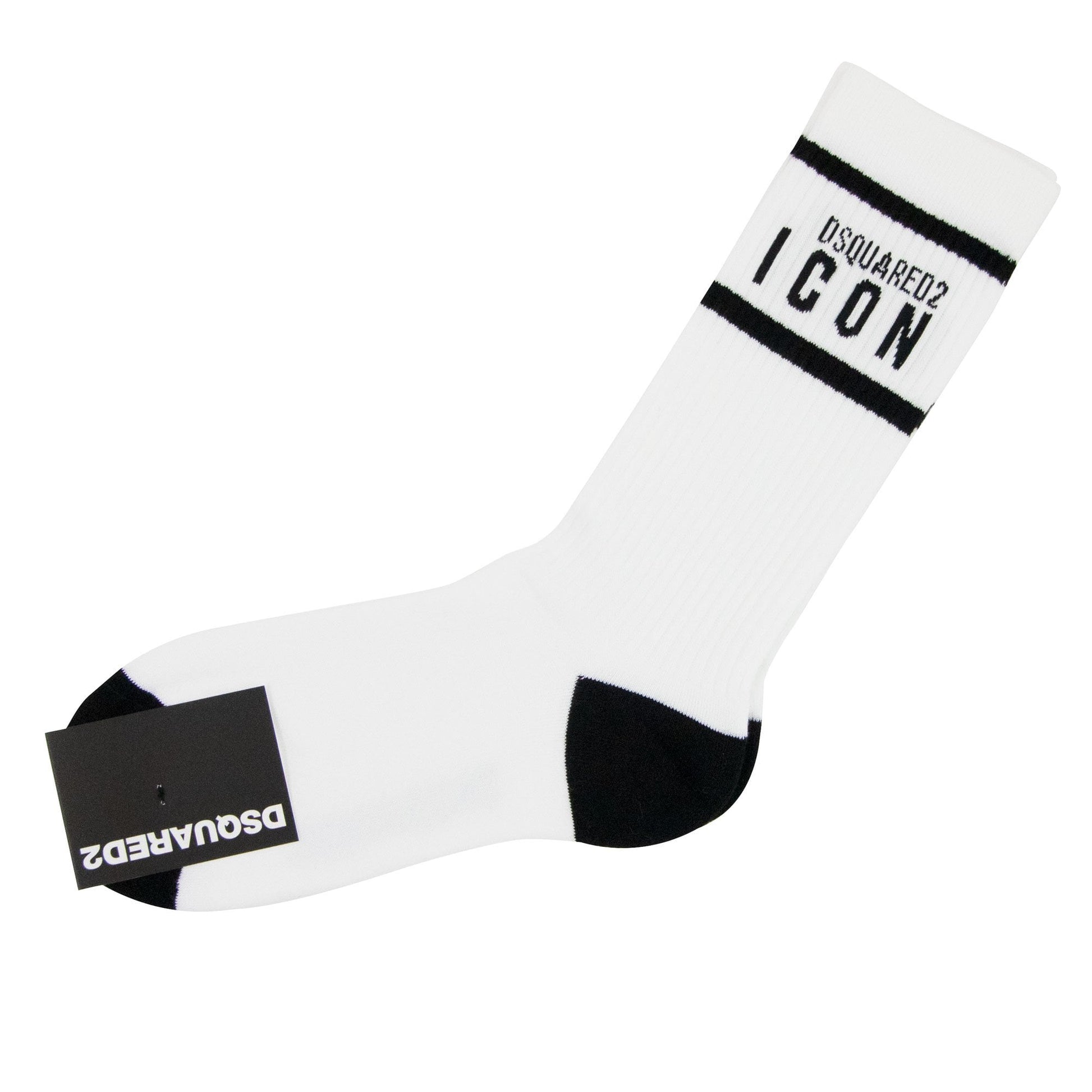 Dsquared2 Swim Shorts & Underw Dsquared Icon Mid Socks White