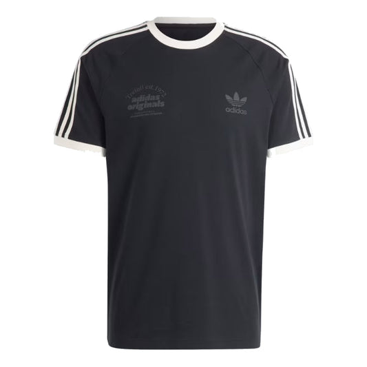 adidas Originals Sport Graphic Cali Tee Asia Sizing 'Black White' IS1413