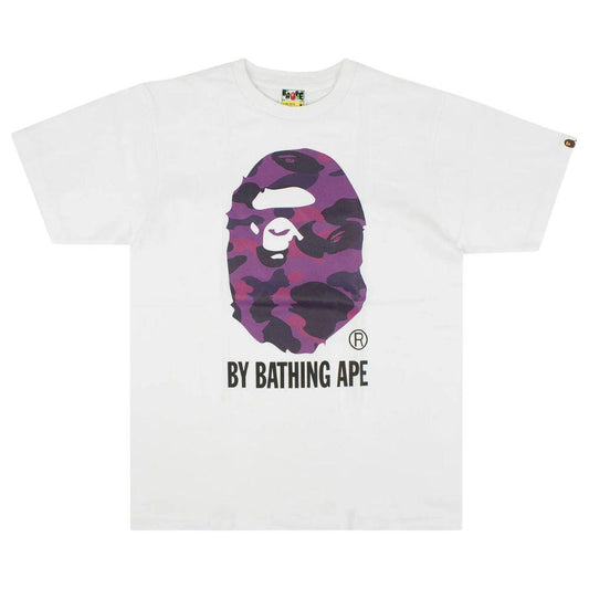 BAPE COLOR CAMO BY BATHING APE T-SHIRT WHITE/PURPLE