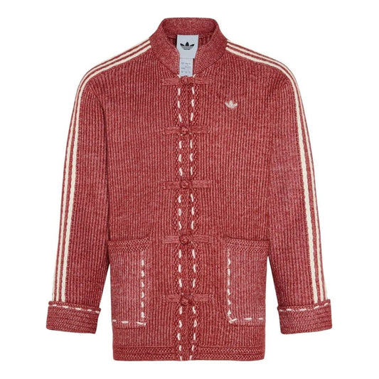 adidas New Year Knit Jacket Asia Sizing 'Red' KT3852