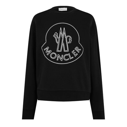 Womens Moncler Embroidered Logo Sweater
