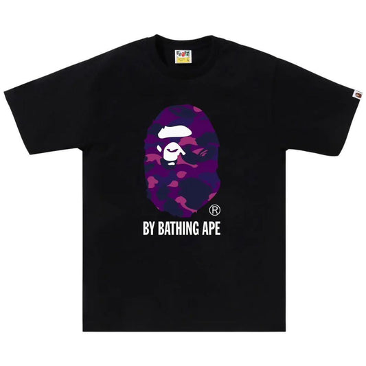 BAPE COLOR CAMO BY BATHING APE T-SHIRT BLACK/PURPLE