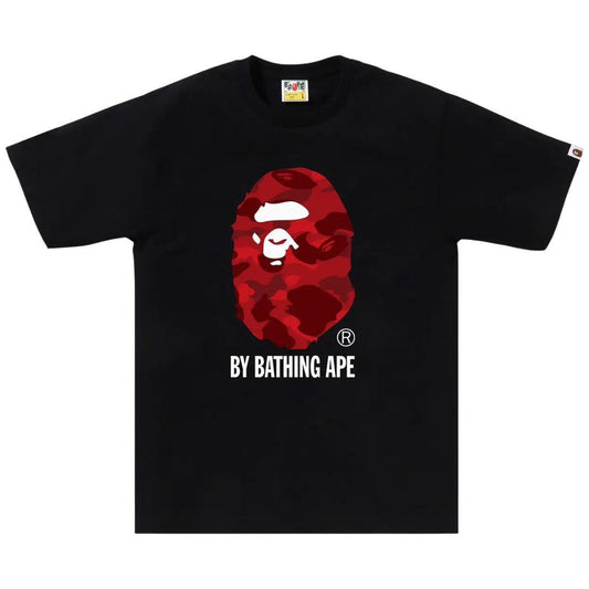BAPE COLOR CAMO BY BATHING APE T-SHIRT BLACK/RED
