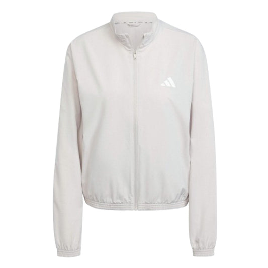 (WMNS) adidas Train Essentials 3-Stripes Woven Warm-Up Jacket Asia Sizing 'Grey' JE6173
