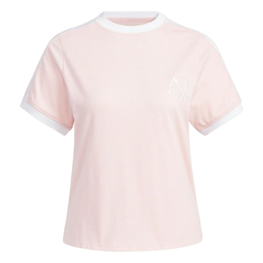 (WMNS) adidas Dance Sport T-Shirt Asia Sizing 'Pink White' JY7628