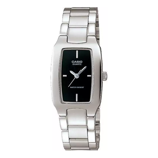 CASIO Quartz Stainless Steel Strap Waterproof Black Analog LTP-1165A-1C