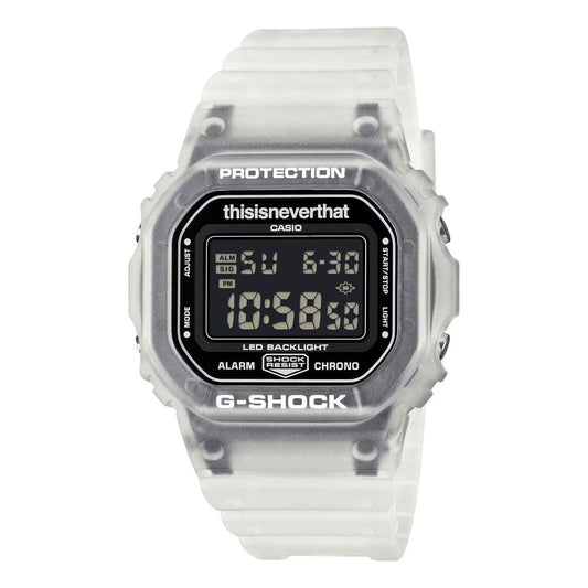CASIO x thisisneverthat G-Shock Digital 5600 Series 'Silver White' DW-5600TNT-7