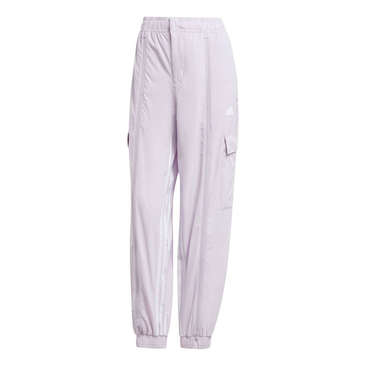 (WMNS) adidas Express All-Gender Cargo Pants Asia Sizing 'Light Purple' IS0907