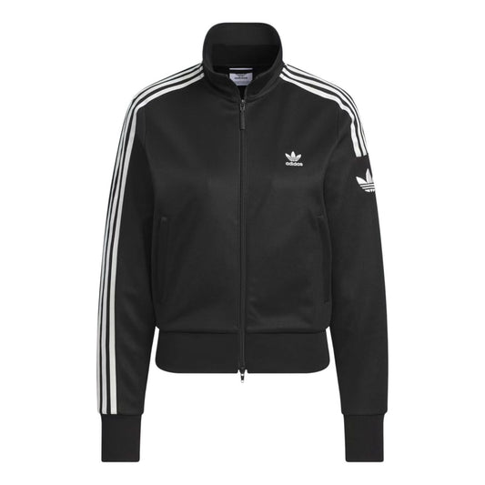 (WMNS) adidas Retro Trefoil Sports Jacket 'Black' JI7536