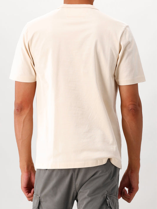 C.P. Company T-shirt Beige Mercerized Jersey 30/2 Twisted