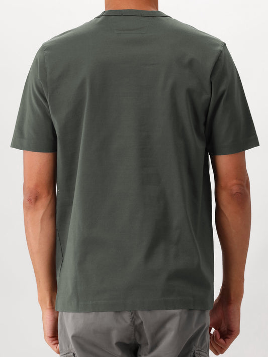 C.P. Company T-shirt Donker Grijs Jersey 30/2 Twisted