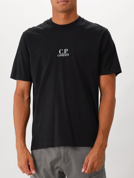 C.P. Company T-shirt Zwart Jersey 30/1