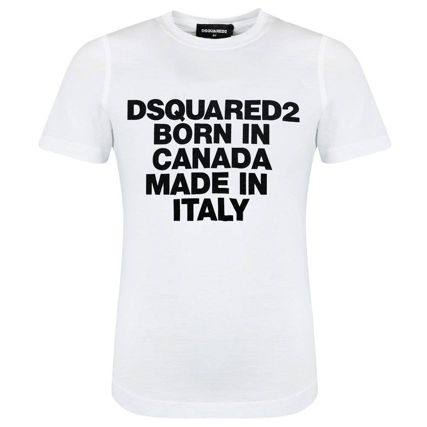 DSQUARED2 White 'Born In Canada' Tee