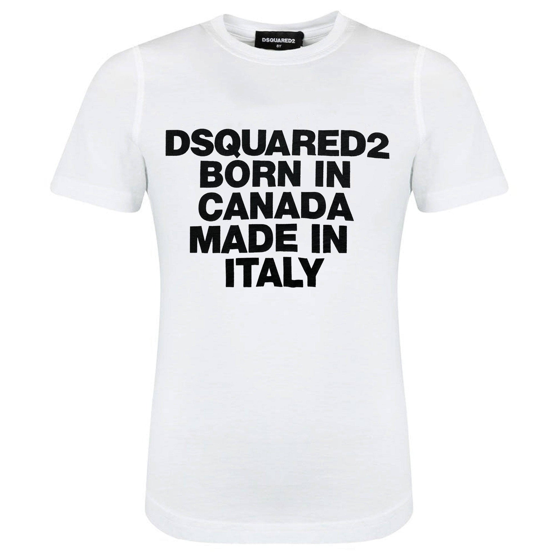 DSQUARED2 White 'Born In Canada' Tee