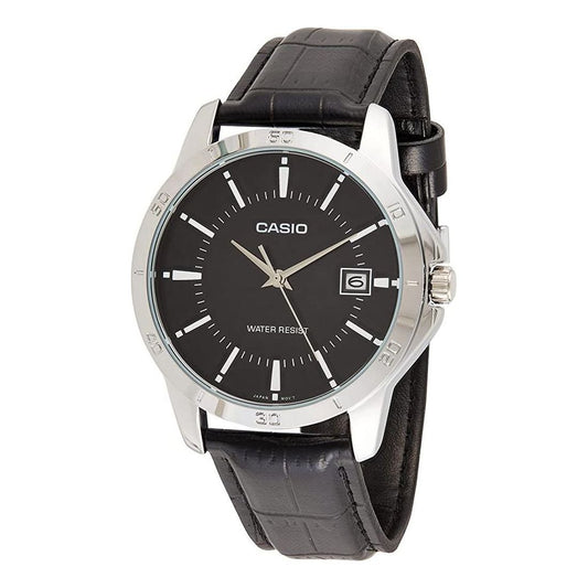 CASIO Quartz Limited Edition Waterproof Mens Black Analog MTP-V004L-1A