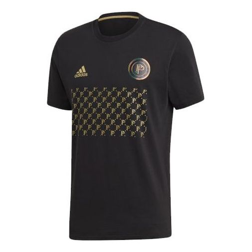 adidas Pp Gra Tee Soccer/Football Sports Training Short Sleeve Black FI0714
