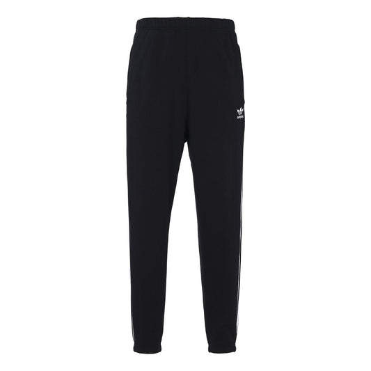 Men's adidas Casual Sports Breathable Knit Long Pants/Trousers Black HH9430