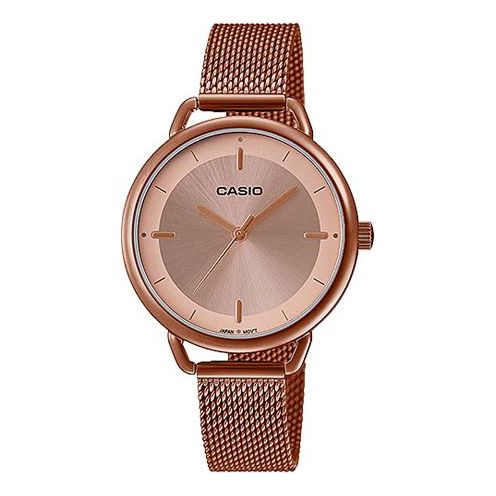 CASIO ENTICER Series Wrist Rose-Gold Quartz Waterproof Rose Gold Analog LTP-E413MR-9ADF