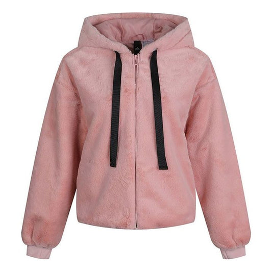 (WMNS) adidas Style Fur Hooded Jacket Pink GM1469
