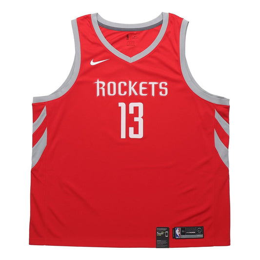 Nike NBA SW Fan Edition Rockets No. 13 Sports Basketball Jersey Large Red 864477-657