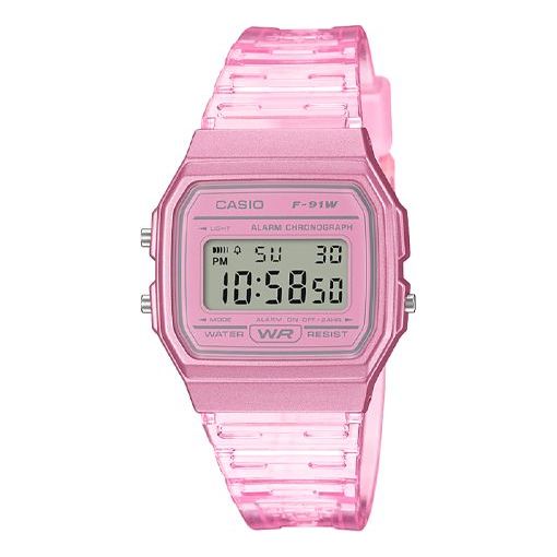 Casio Retro Fashion Analog-Digital Watch 'Pink' F-91WS-4JH