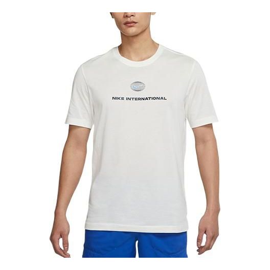 Nike Heritage Solid Color Round Neck Casual Sports Short Sleeve White DM5440-133