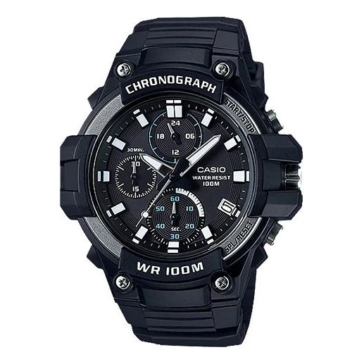 CASIO Waterproof Mens Navy Blue Analog MCW-110H-1A