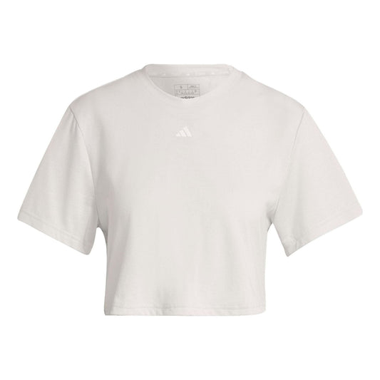 (WMNS) adidas Studio T-Shirt 'White' IB8565