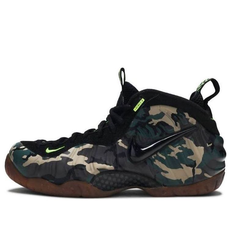 Nike Air Foamposite Pro Prm Le 'Green Camo' 587547-300 - MENS / Men's US 3.5 / Women's US 5 / UK 3 / EU 35.5 / JP 22.5