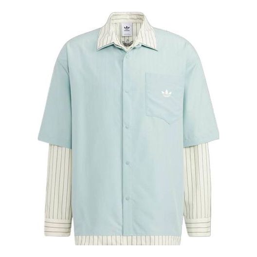 adidas originals x UMAMIISM Crossover Logo Printing Long Sleeves Blue Shirt HR6446