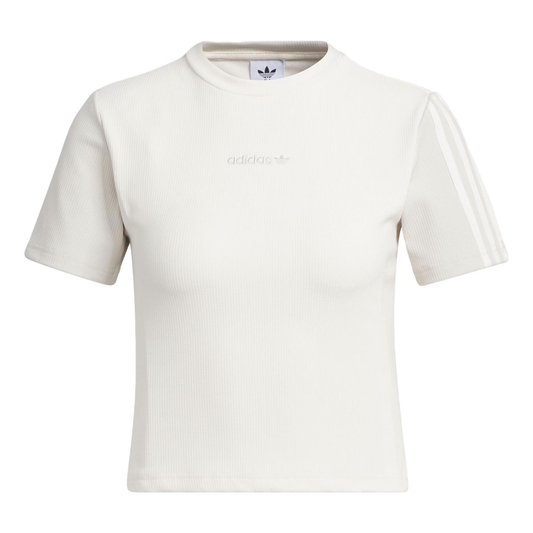(WMNS) adidas originals Crop Tee 'White' IU4847