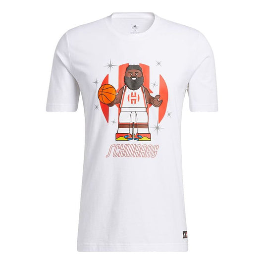 adidas x LEGO Harden Tee 'White Orange'  HA7058