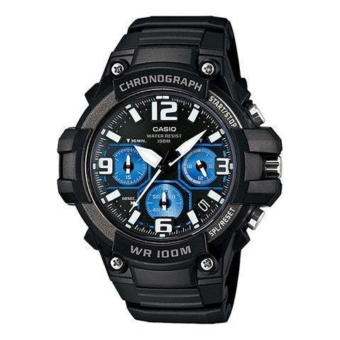 CASIO Waterproof Sports Quartz Mens Black Analog MCW-100H-1A2VDF
