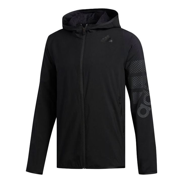 adidas Sports hooded Long Sleeves Jacket Black EA2807
