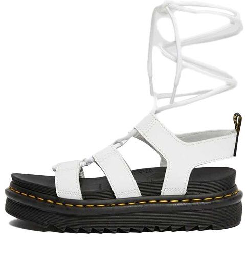(WMNS) Dr. Martens Nartilla Sandals White 24641100
