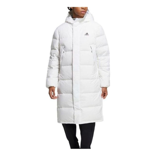(WMNS) adidas Long Down Jacket 'White' HZ2600