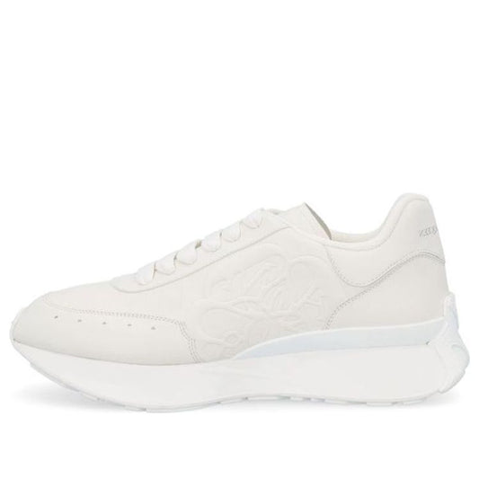 Alexander McQueen Sprint Runner Leather Sneakers 'Beige White' 688548WIC949000
