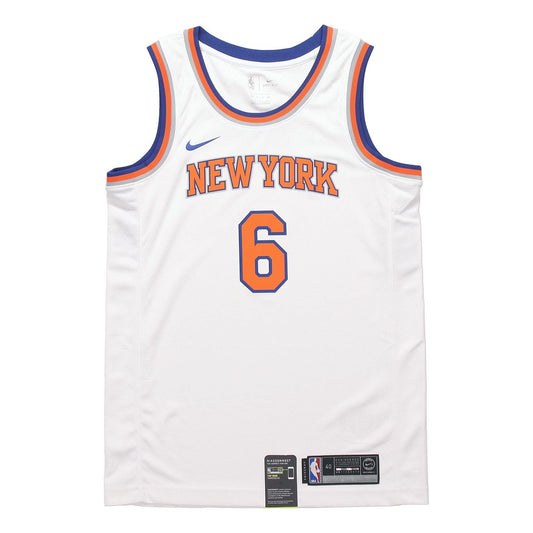Men's Nike Knicks Home White Jersey 864435-100
