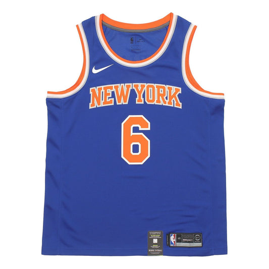 Nike NBA Basketball Icon Edition Swingman Jersey New York Knicks SW Fan Edition 6 Blue 864495-495
