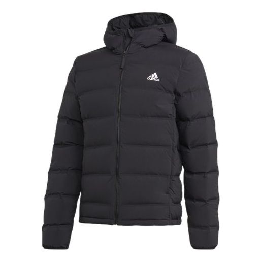adidas Casual Sports hooded down Jacket Black FT2521