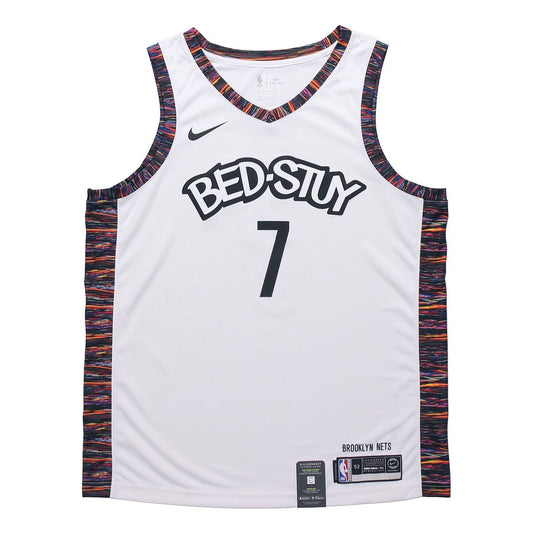 Nike NBA City limited Jersey SW Fan Edition 2019-2020 Season Brooklyn Nets Durant No. 7 White AV4622-101
