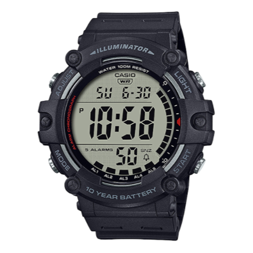 CASIO Quartz Waterproof Sports Shockproof Mens Black Digital AE-1500WH-1A