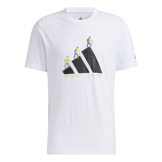 adidas Unisex More Od Gfx T Printing Sports Round-neck White GN7321