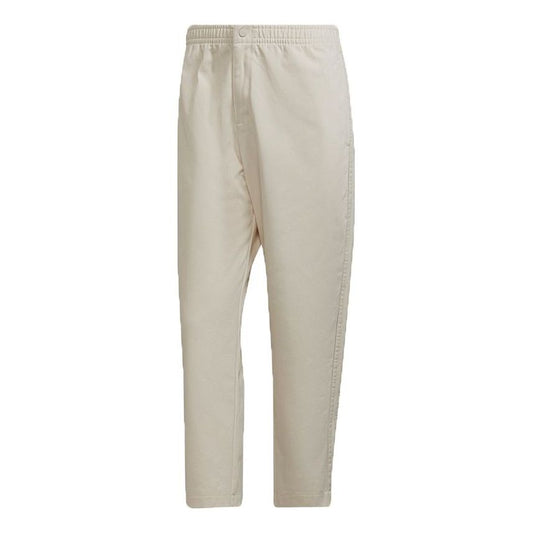 Men's adidas originals C Twill Pant Casual Breathable Sports Running Long Pants/Trousers Creamy White HG4867