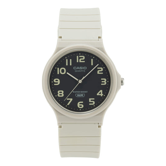 CASIO STANDARD Series Waterproof Fashion Stylish Resin Strap 38.8*34.9*7.8mm Black Watch Unisex Mens MQ-24UC-8BJF